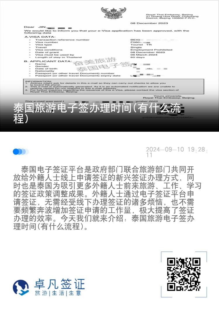 泰國(guó)旅游電子簽辦理時(shí)間(有什么流程)